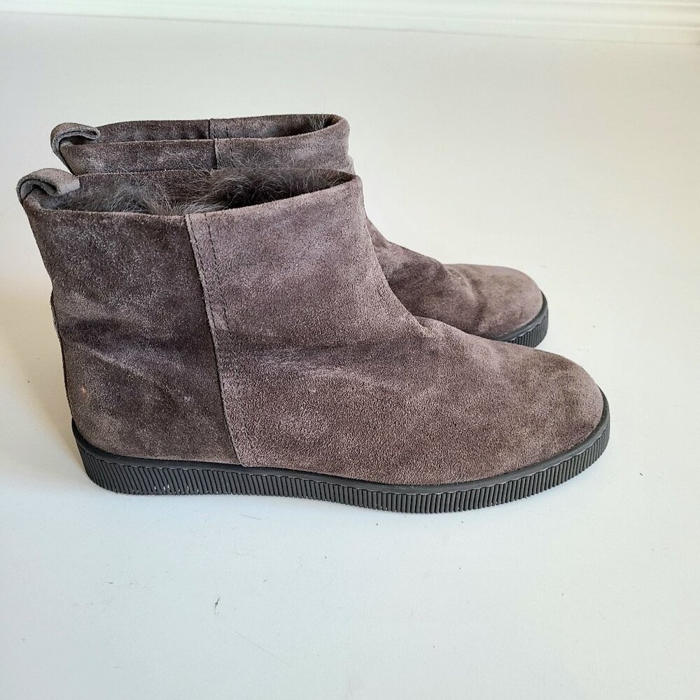 Pedro Garcia suede sheepskin ancle boots/botties. Made in Spain.